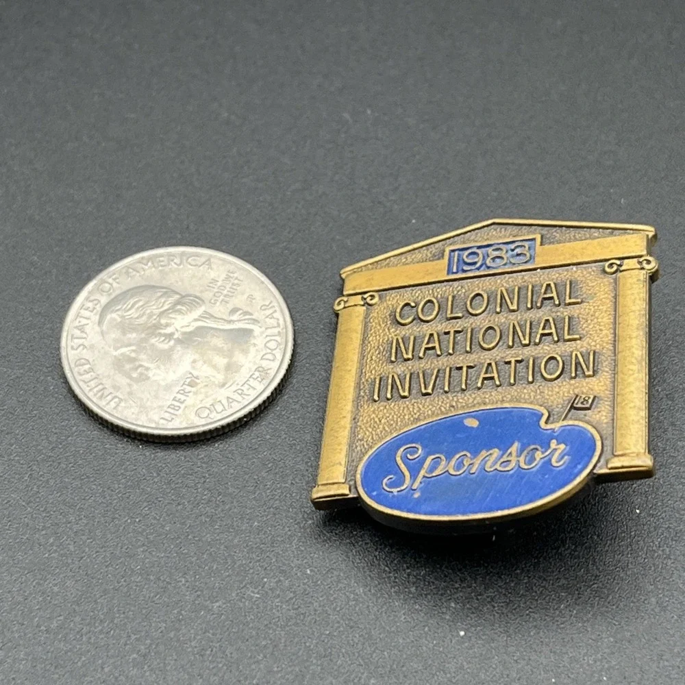 1983 Colonial National Invitation‎ PGA Golf Sponsor Badge Pin